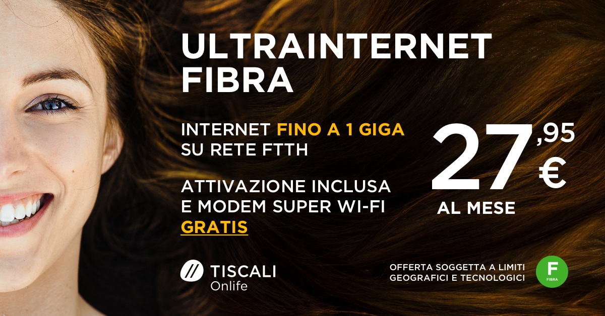 Tiscali ULTRAINTERNET Fibra